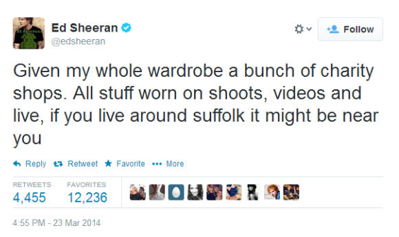 Ed_Sheeran_Charity_shops_tweet