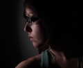 experimenting with lights, self portrait